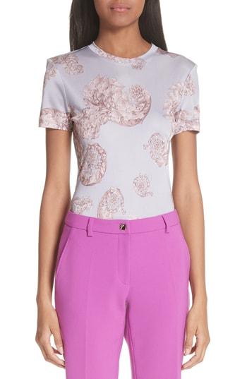 Women's Versace Collection Scrolling Foliage Tee Us / 38 It - Pink