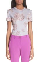 Women's Versace Collection Scrolling Foliage Tee Us / 38 It - Pink