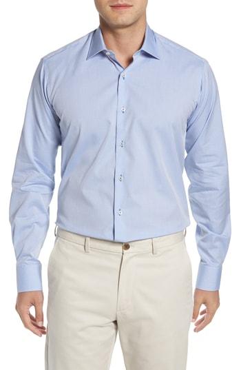 Men's Ike Behar Fit Solid Dress Shirt