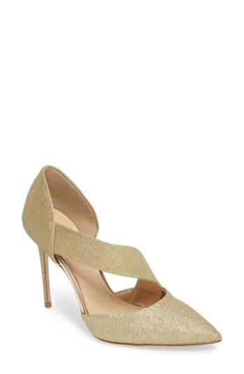 Women's Imagine By Vince Camuto Oya Asymmetrical Pointy Toe Pump .5 M - Metallic