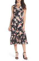 Women's Chelsea28 Floral Back Cutout Midi Dress - Blue
