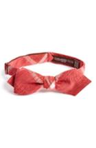 Men's Alexander Olch Plaid Bow Tie, Size - Red