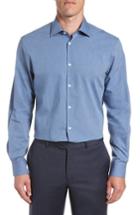 Men's John Varvatos Star Usa Regular Fit Solid Dress Shirt R - Blue