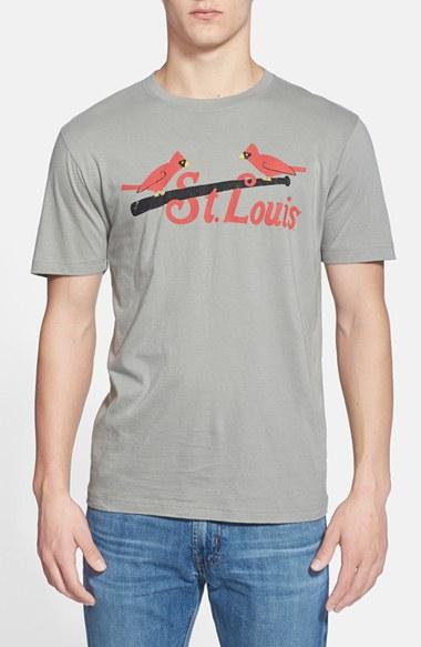 Men's Red Jacket 'st. Louis Cardinals - Brass Tacks' T-shirt