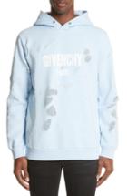 Men's Givenchy Destroyed Logo Print Hoodie