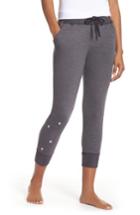 Women's Junk Food Stars Crop Lounge Pants - Black