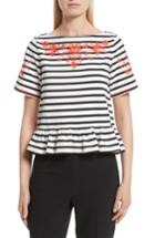 Women's Kate Spade New York Embroidered Tee, Size - White