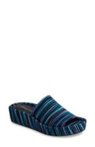 Women's Jeffrey Campbell Saratoga Platform Sandal .5 M - Blue