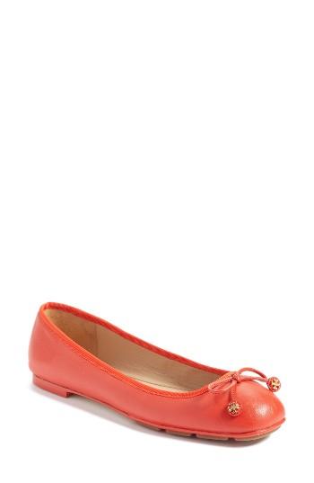 Women's Tory Burch Laila Driver Ballet Flat M - Red