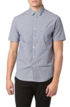 Men's Good Man Brand Trim Fit Print Sport Shirt - Blue