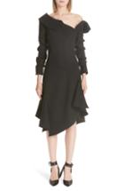 Women's Monse One Shoulder Asymmetrical Stretch Wool Dress