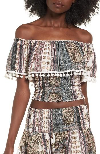 Women's Raga Enchanted Dreams Off The Shoulder Crop Top