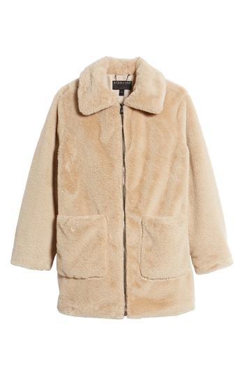 Women's Bernardo Faux Fur Coat - Beige