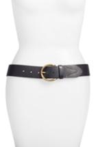Women's Frye Campus Leather Belt - Black