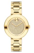 Women's Movado Bold Pave T-bar Bracelet Watch, 32mm