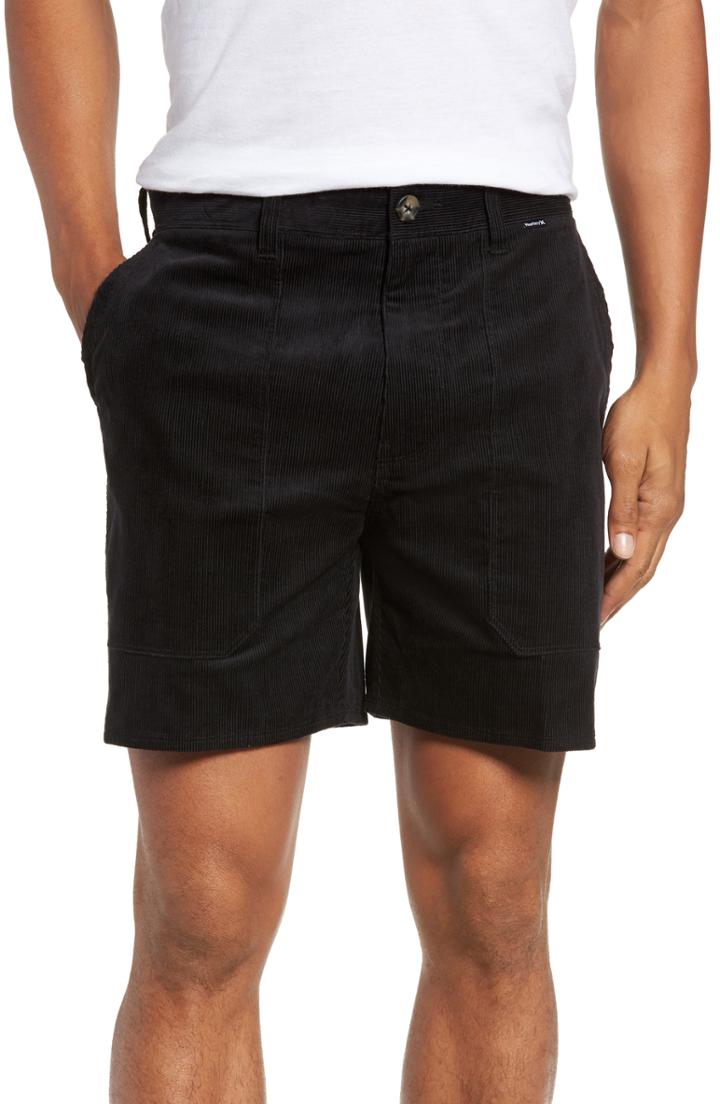 Men's Hurley Bugs Corduroy Shorts - Black