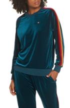 Women's Aviator Nation Velvet Crewneck Sweatshirt - Green