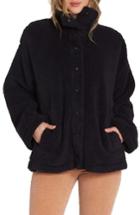 Women's Billabong Cozy Days Faux Fur Jacket - Black