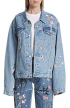Women's Tory Burch Oliver Genuine Shearling Coat
