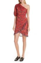 Women's Isabel Marant Etoile Esther One-shoulder Minidress Us / 34 Fr - Red