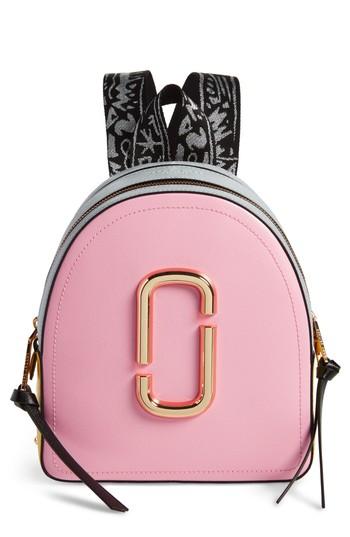 Marc Jacobs Pack Shot Leather Backpack - Blue