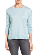 Women's Halogen Seam Detail High/low Sweater, Size - Blue