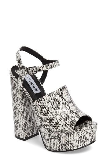 Women's Steve Madden Studio Mega Platform Sandal M - Black