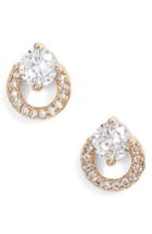Women's Nordstrom Open Circle Solitaire Stud Earrings