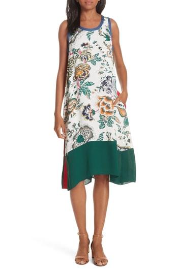 Women's Tory Burch Rosie Sleeveless Shift Dress - Ivory