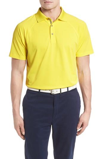 Men's Bobby Jones Raglan Performance Pique Polo - Yellow