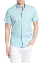 Men's Stone Rose Slim Fit Diamond Print Sport Shirt
