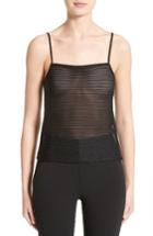 Women's Armani Collezioni Ottoman Jersey Tank - Black