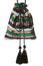 New Friends Colony Sequin Stripe Crossbody Bag - Black