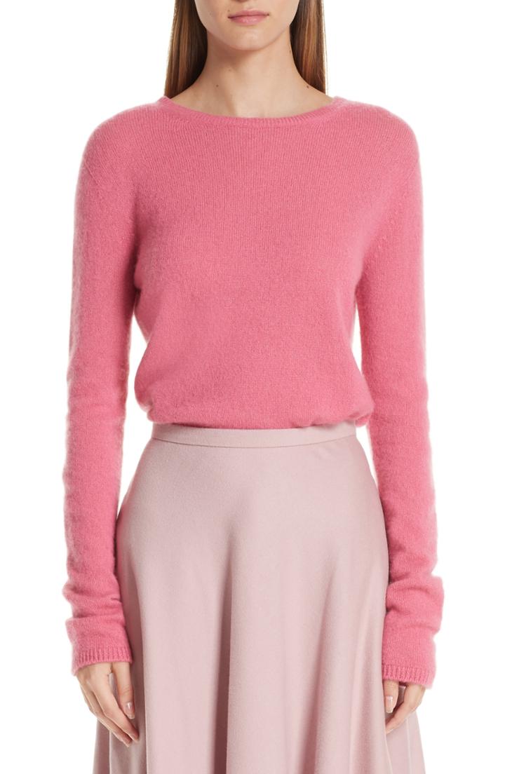 Women's Rag & Bone Cheryl Stripe Cuff Wool Blend Sweater, Size - Blue