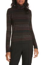 Women's Rag & Bone Cheryl Stripe Cuff Wool Blend Sweater, Size - Blue