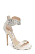 Women's Nina Fayth Jeweled Ankle Cuff Sandal M - Ivory