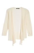 Petite Women's Nic+zoe 4-way Convertible Three Quarter Sleeve Cardigan, Size P - Beige