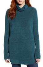 Women's Caslon Turtleneck Tunic Top, Size - Blue