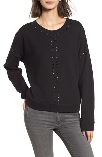 Women's Rails Wilson Studded Sweatshirt - Black