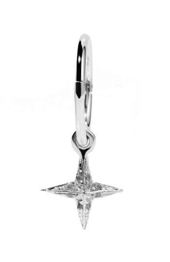 Women's Meadowlark Pave Star Endless Hoop Earring
