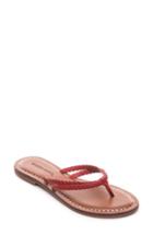 Women's Bernardo Greta Braided Strap Sandal .5 M - Red