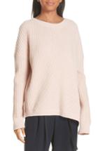 Women's Vince Side Slit Ribbed Sweater - Pink