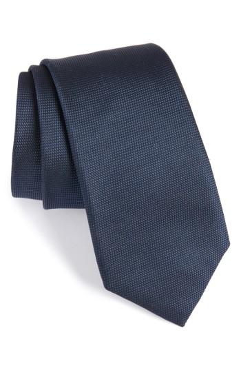 Men's Boss Silk Tie, Size - Blue