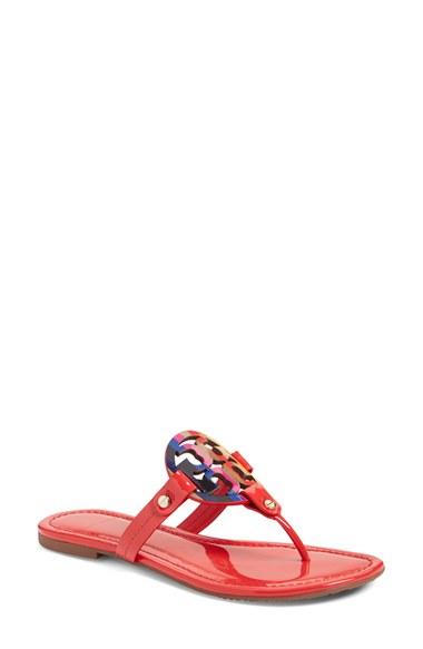 Women's Tory Burch 'miller' Flip Flop .5 M - Red