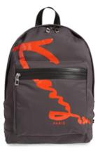 Men's Kenzo Logo Backpack - Grey