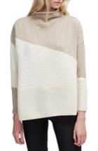 Women's French Connection Patchwork Mock Neck Sweater - White