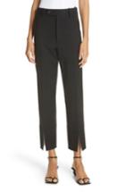 Women's Helmut Lang Front Slit Pants - Black