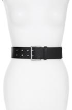 Women's Michael Michael Kors Suede Fringe Leather Belt