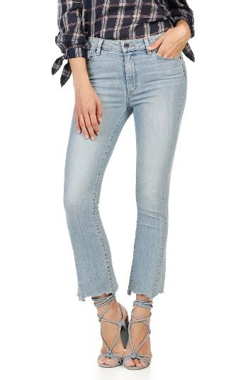 Women's Paige Colette High Waist Crop Flare Jeans - Blue