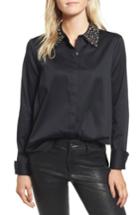Women's Ag Camilla Studded Shirt - Black
